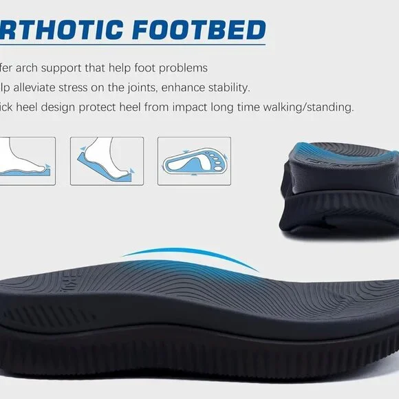 Women's Orthotic Flip Flops Comfort Cushion Memory Foam Support Outdoor